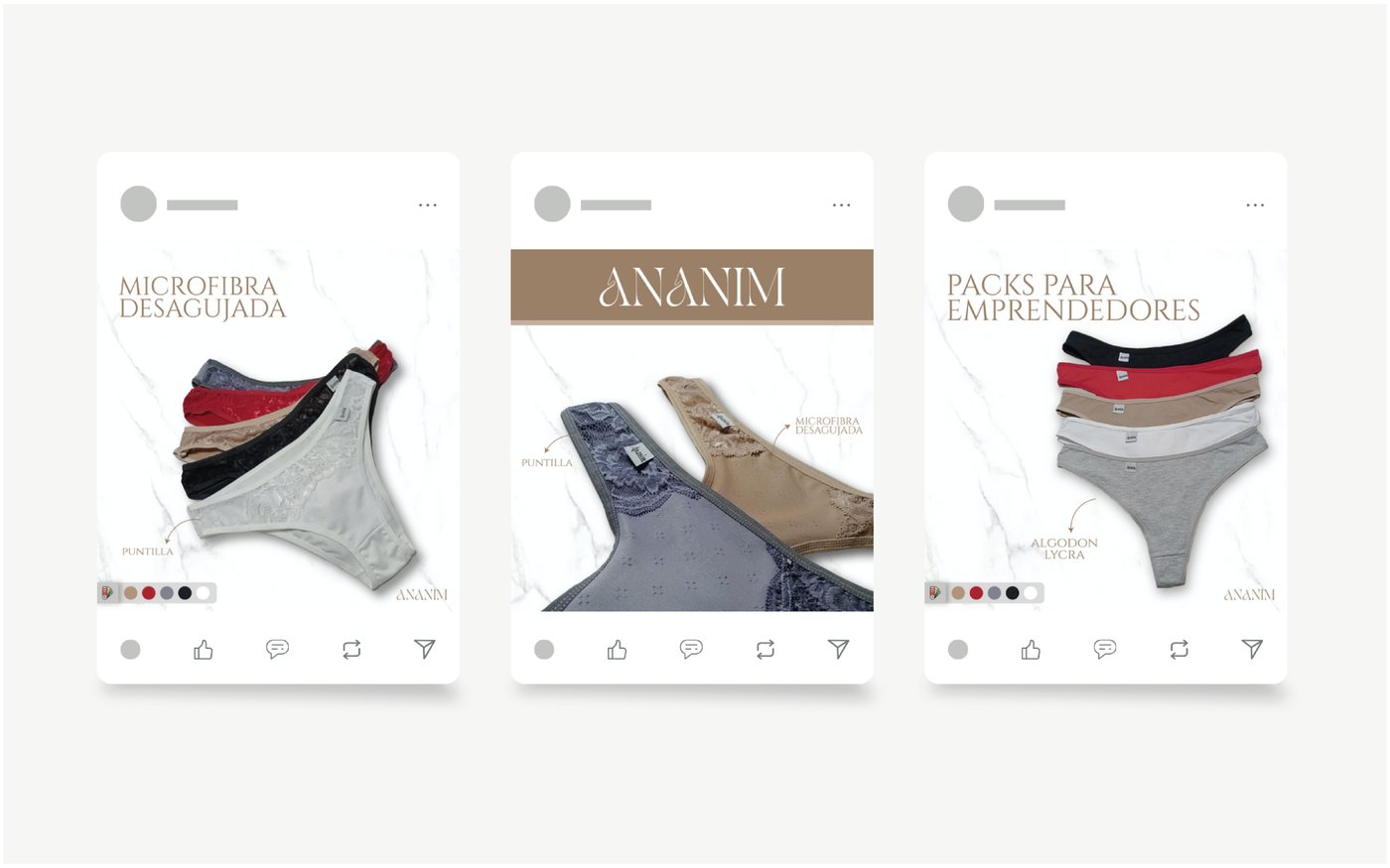 Ananim — posteos de Instagram